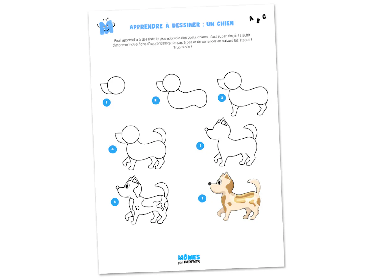 Apprendre Dessiner Un Petit Chien En Pas Pas MOMES apprendre-dessiner-un-petit-chien-en-pas-pas-momes