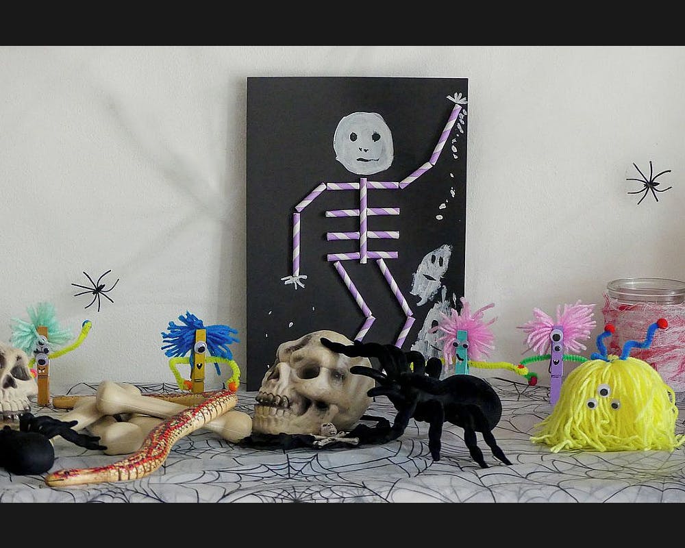 Une déco squelette pour Halloween