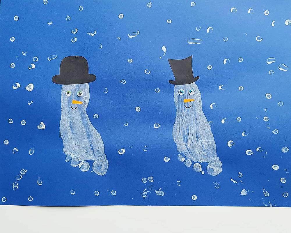 Bonhomme De Neige Empreinte Main