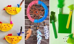 18 projets de bricolage avec des plumes que les enfants adorent !