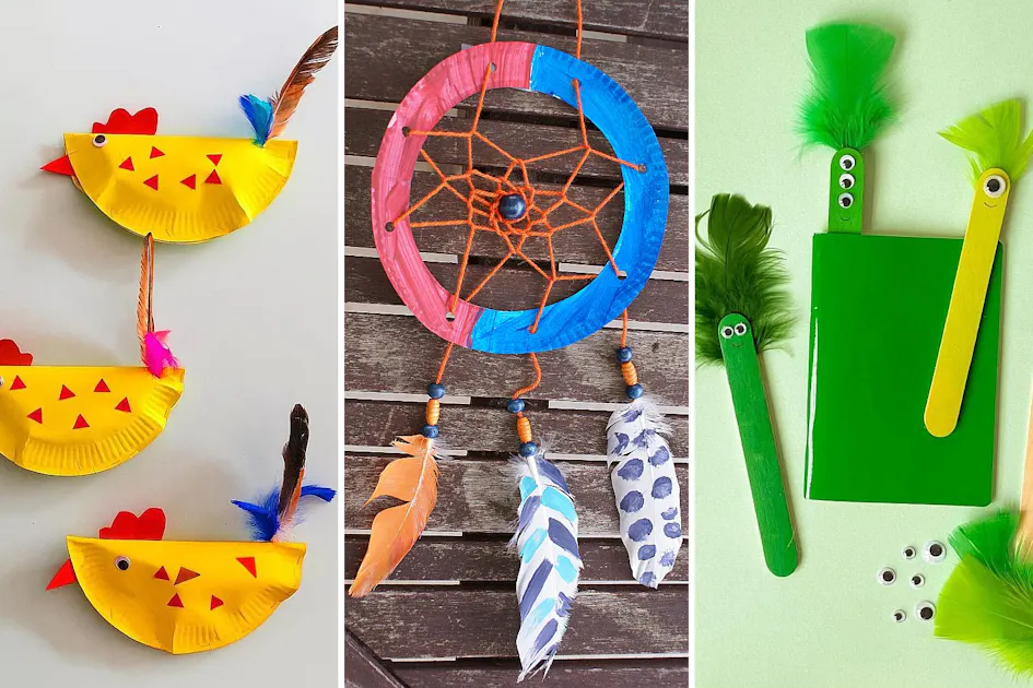 18 Bricolages Pour Enfants Avec Des Plumes Faciles Faire MOMES 18 Bricolages Pour Enfants Avec Des Plumes Faciles Faire MOMES