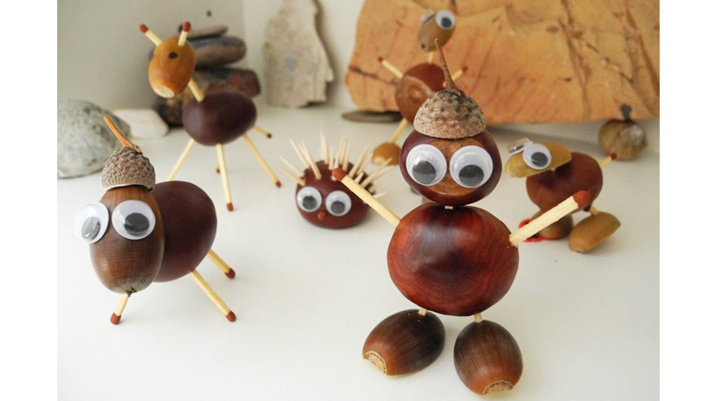 Idées de jeux et d'activités à faire avec des marrons, des glands et