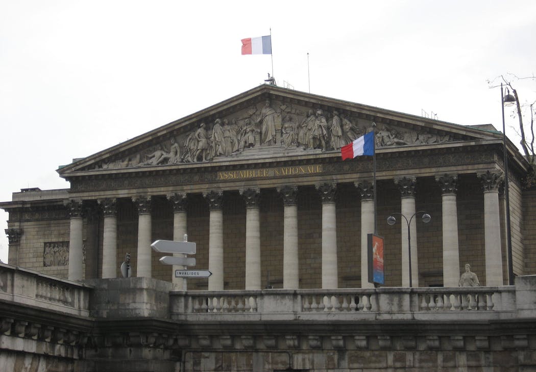 Le Palais Bourbon, siège de l'Assemblée nationale