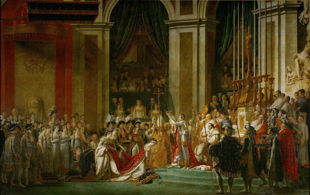 Le sacre de Napoléon, peinture de David