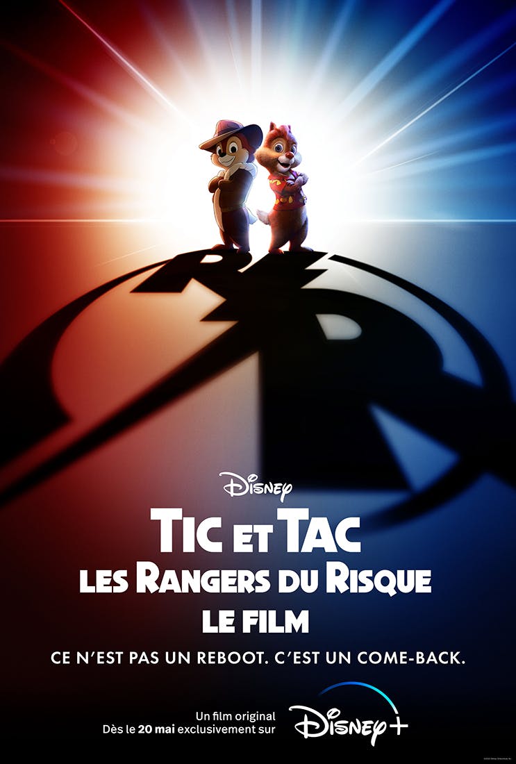 Tic et Tac Rangers du risque affiche du film Disney+