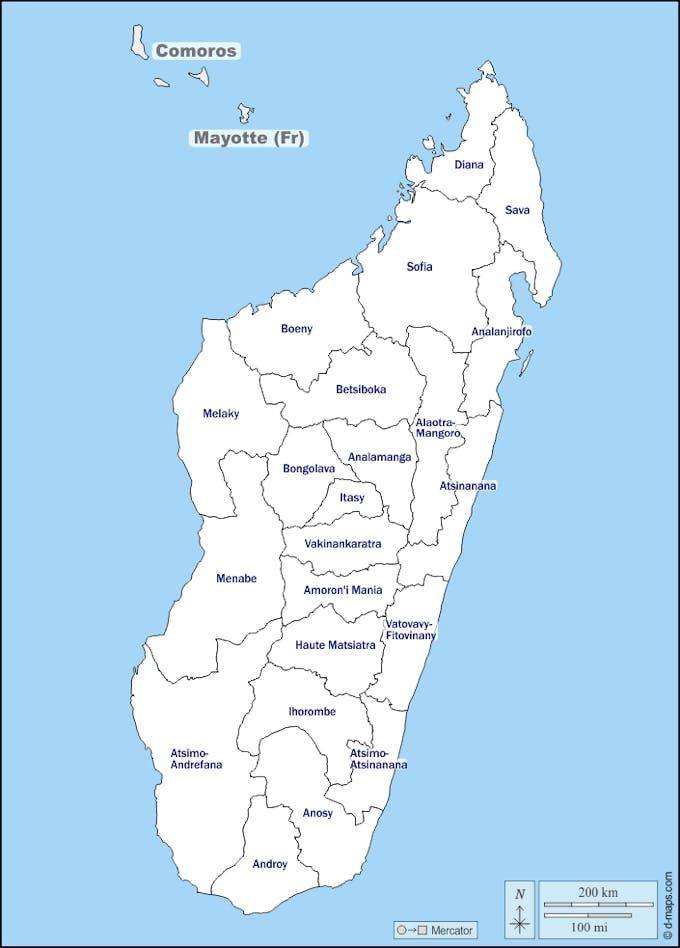 Carte blanche de Madagascar