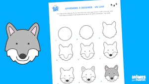 Apprendre à dessiner : un loup