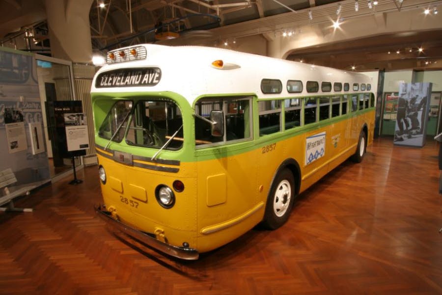 Bus utilisé par Rosa Parks lors du boycott de Montgomery