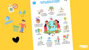 Affiche : les bons gestes des enfants pour préserver la planète