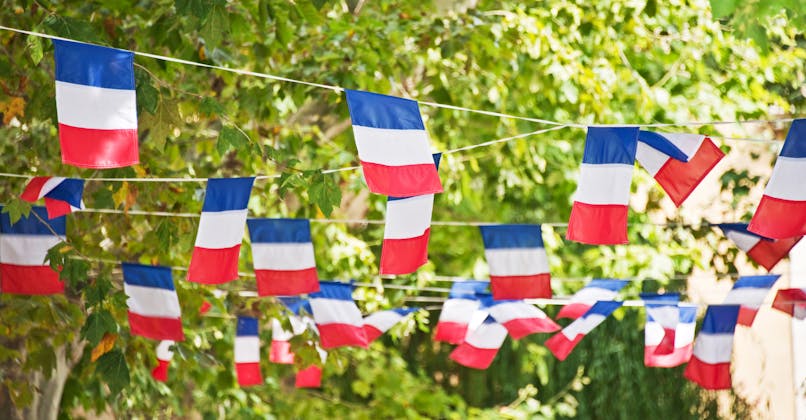 Drapeaux fanions français 14 juillet 