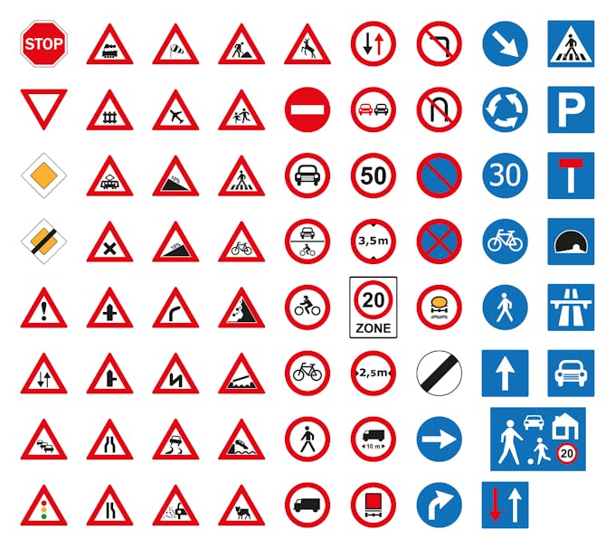 panneaux de signalisation routière