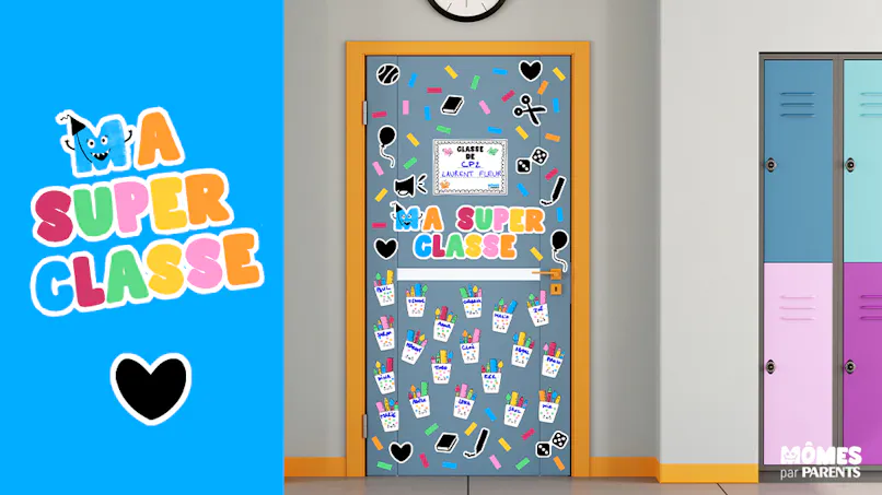 Imprimez nos décorations de porte de classe pour la rentrée scolaire
