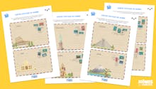 Cartes postales - Voyage autour du monde pour les maternelles
