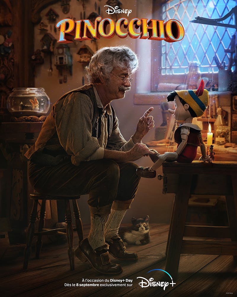 Pinocchio film Disney+ affiche