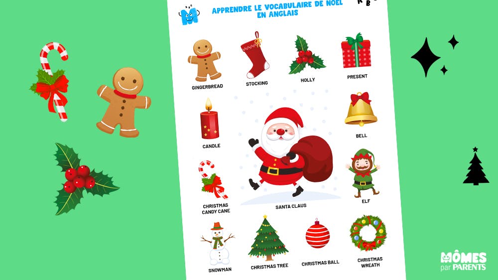 Apprendre le vocabulaire de Noël en anglais  MOMES