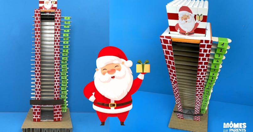 DIY Calendrier de l'avent Cheminée du Père Noël