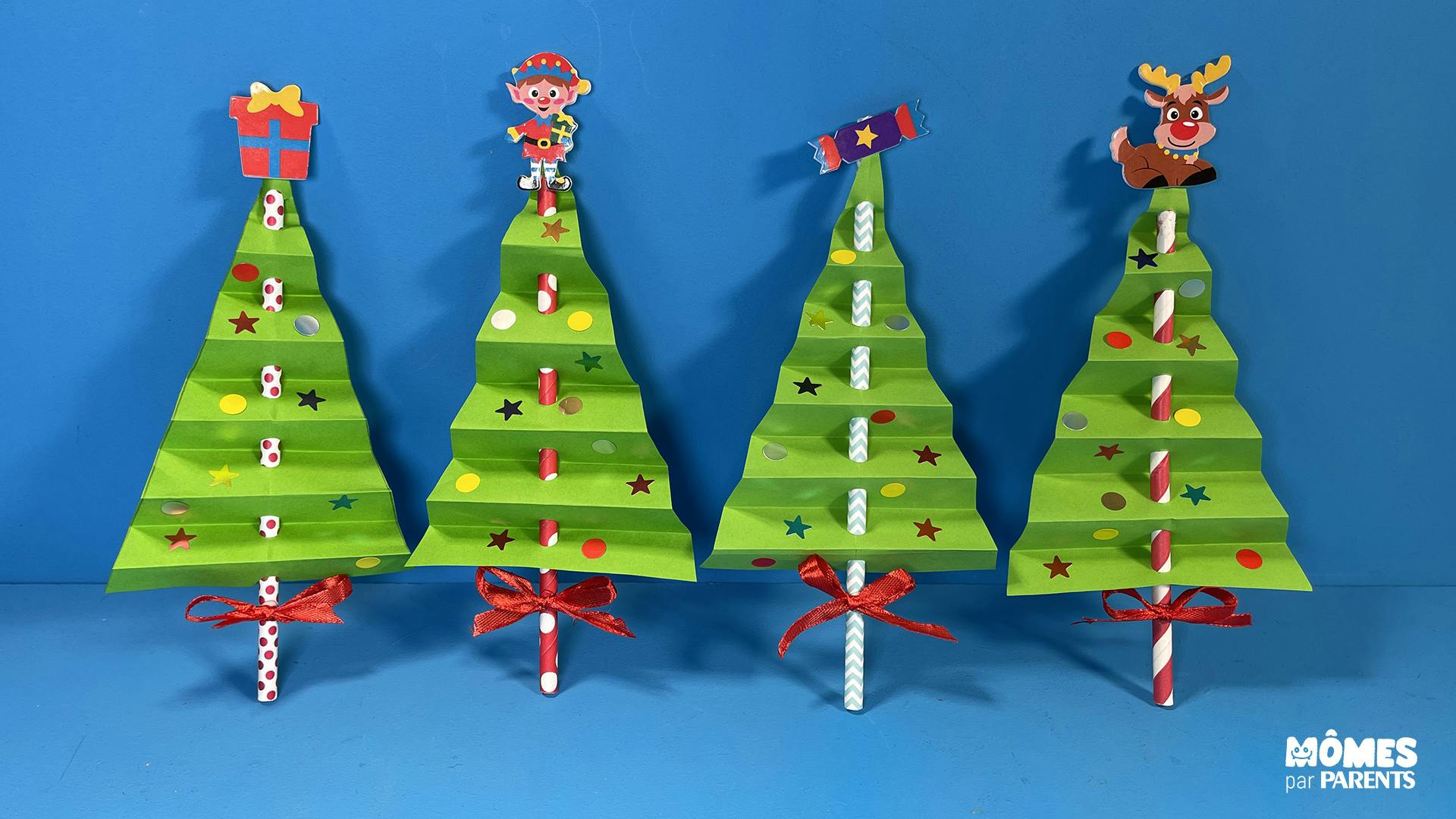 Sapin De Noël à Faire Soi même En Papier Décorations Sapin de noël en papier | MOMES