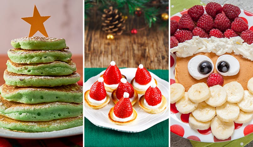 Des idées de recettes de Noël avec des pancakes