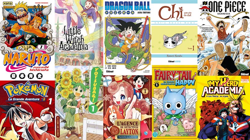 sélection de mangas pour enfants