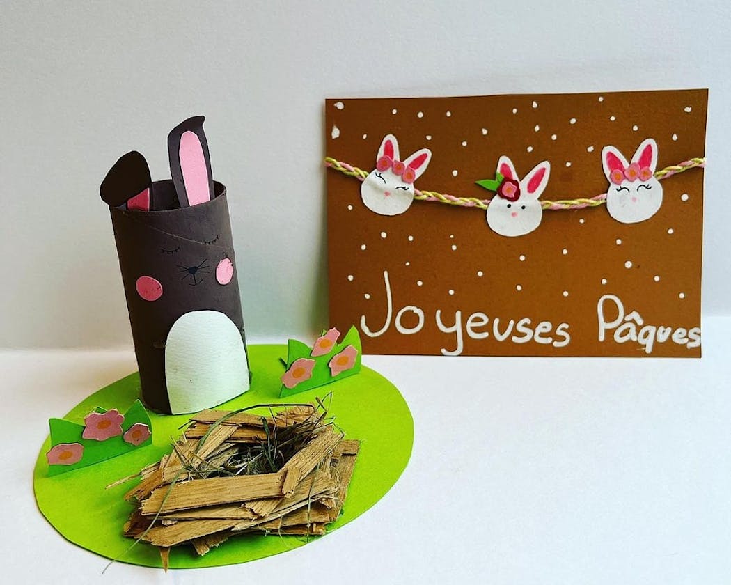 Bricolages de Pâques pour enfants de maternelle - Un jour un jeu