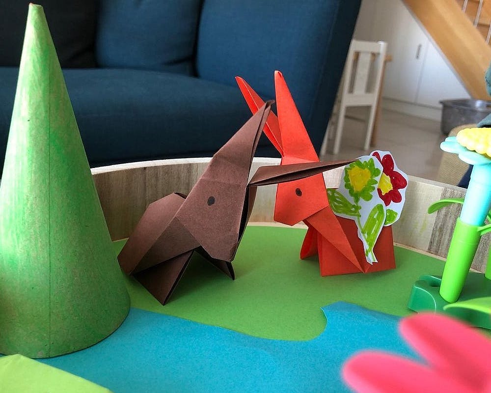Des lapins de Pâques version origami