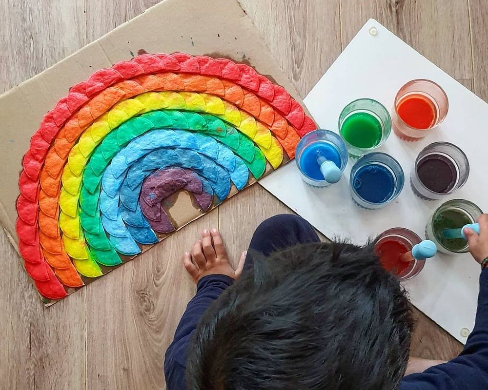 Activité Manuelle Arc En Ciel Maternelle
