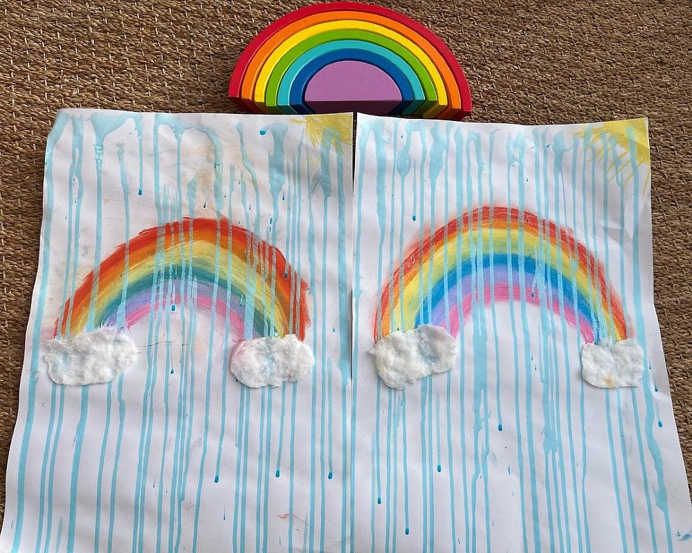 Activité Manuelle Arc En Ciel Maternelle 20 activités sur le thème de l'arc-en-ciel pour les enfants | MOMES