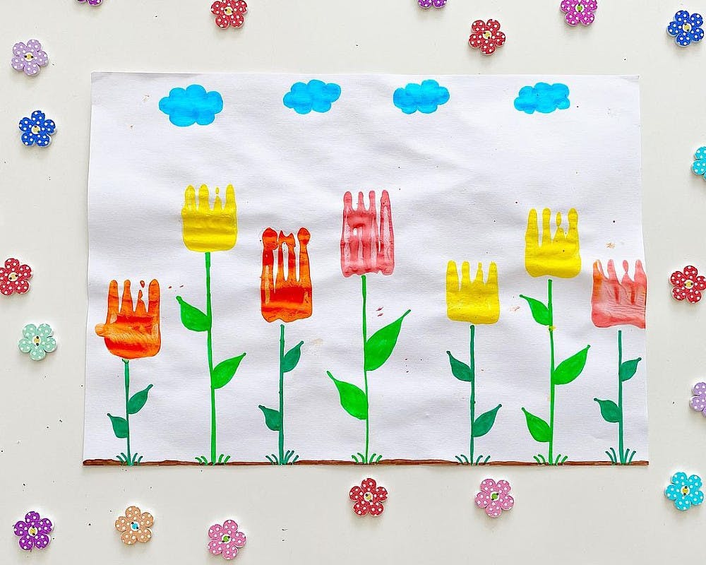 Kit Création Bouquet De Fleurs Pour Enfants - Activité Manuelle DIY Tissu 3-8 Ans Avec Machine à Fleurs