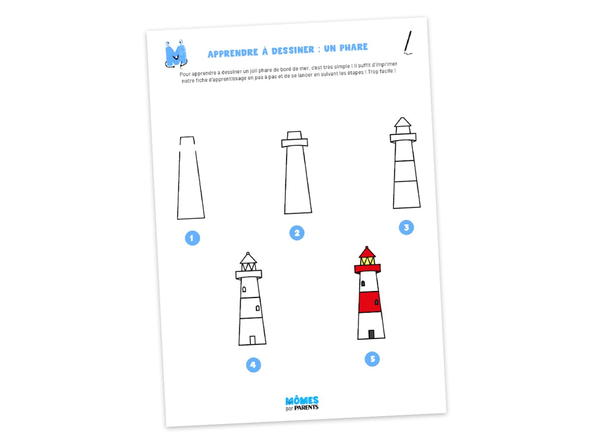 Apprendre à dessiner un phare maritime