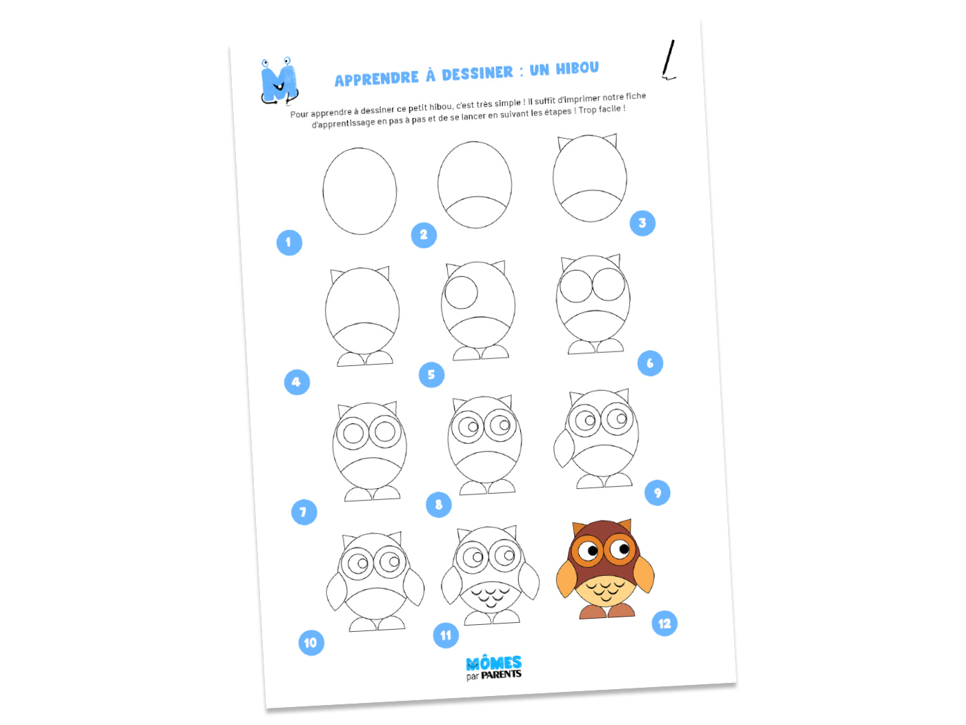 Simple Dessin Hibou Facilenull