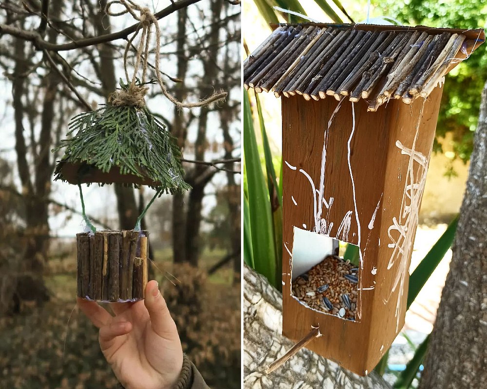 Mangeoire Oiseaux Sur Pied à Fabriquer Soi Même 22 DIY de nichoirs à oiseaux à fabriquer soi-même | MOMES