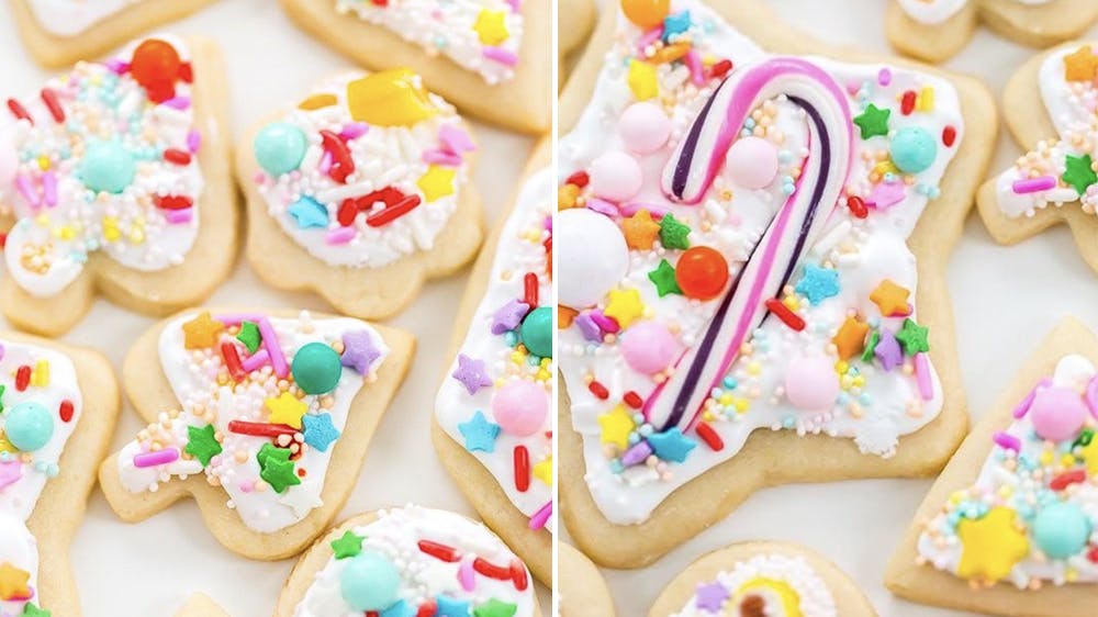 Des biscuits de Noël de toutes les couleurs