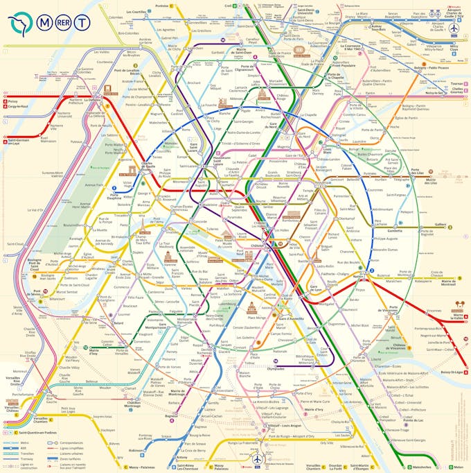 Plan métro Paris