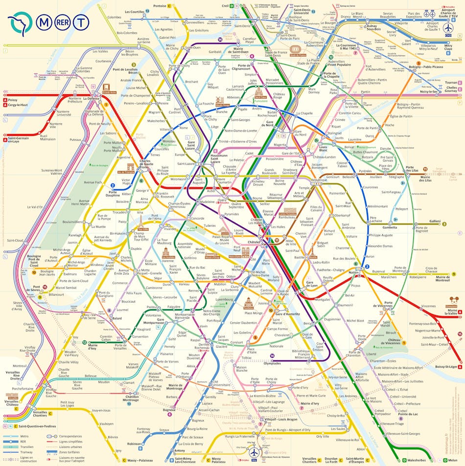 Géographie : carte de Paris | MOMES