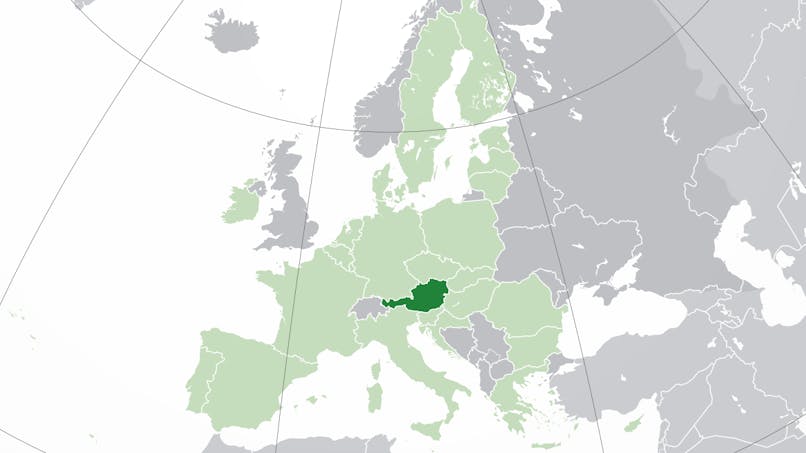 Carte de l'Autriche 