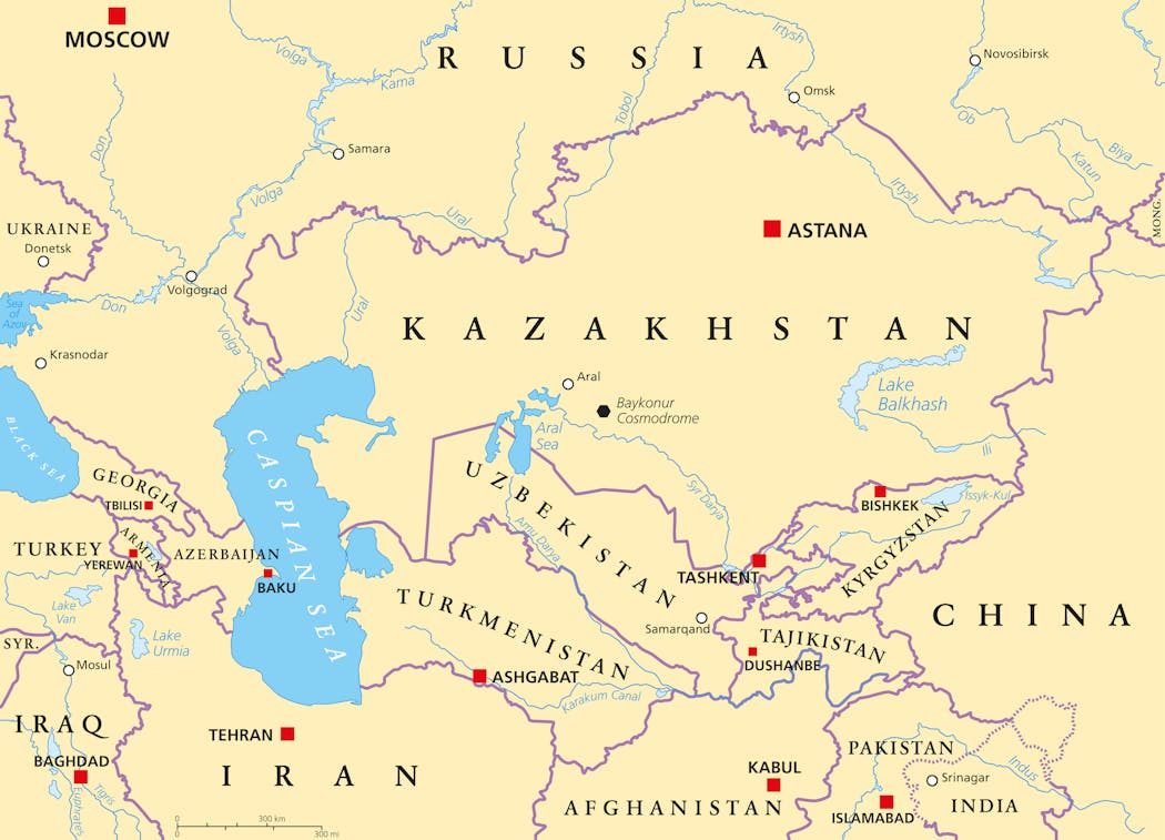 Carte ouzbékistan