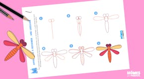 Apprendre à dessiner : une libellule