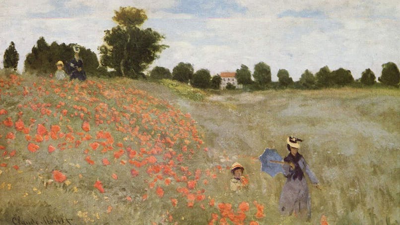 Les coquelicots, 1873 Claude Monet