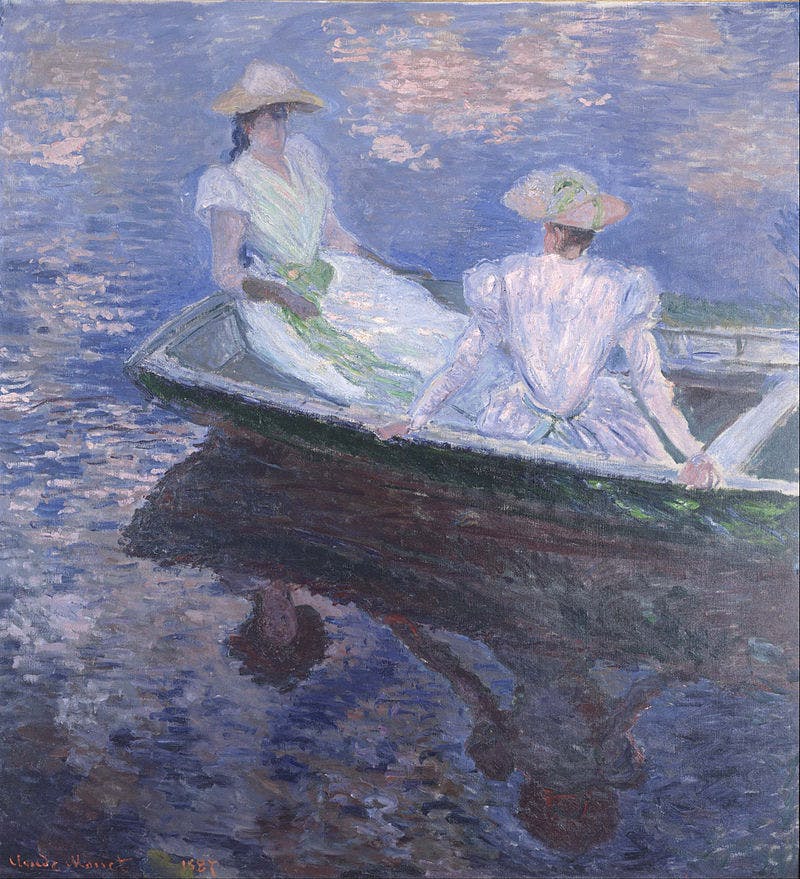 sur le bateau claude monet