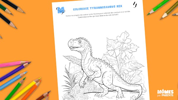 Coloriage Tyrannosaurus Rex