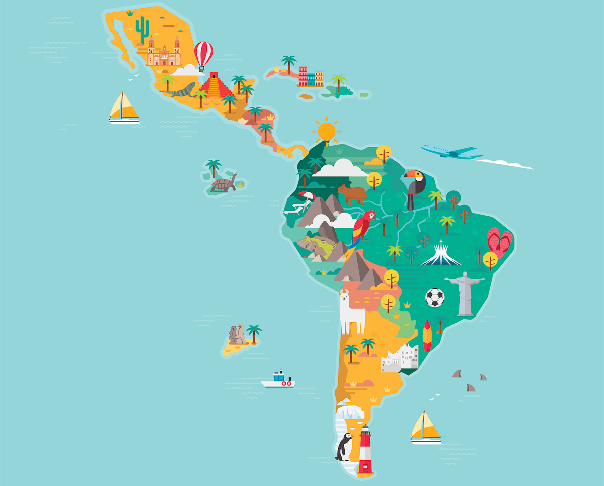 carte vierge du sud est des États Unis