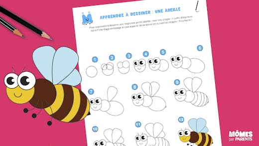 Apprendre à dessiner : une abeille