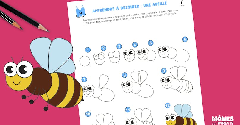Apprendre à dessiner : une abeille