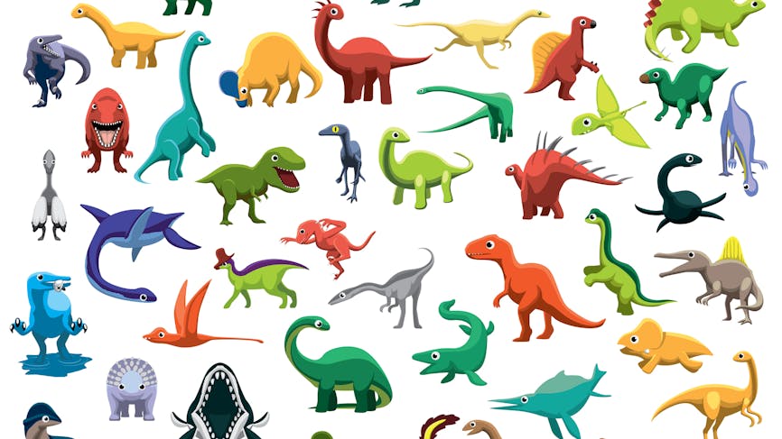 Différents types de dinosaures