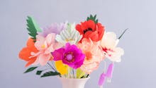 DIY : Jolies fleurs en papier crépon