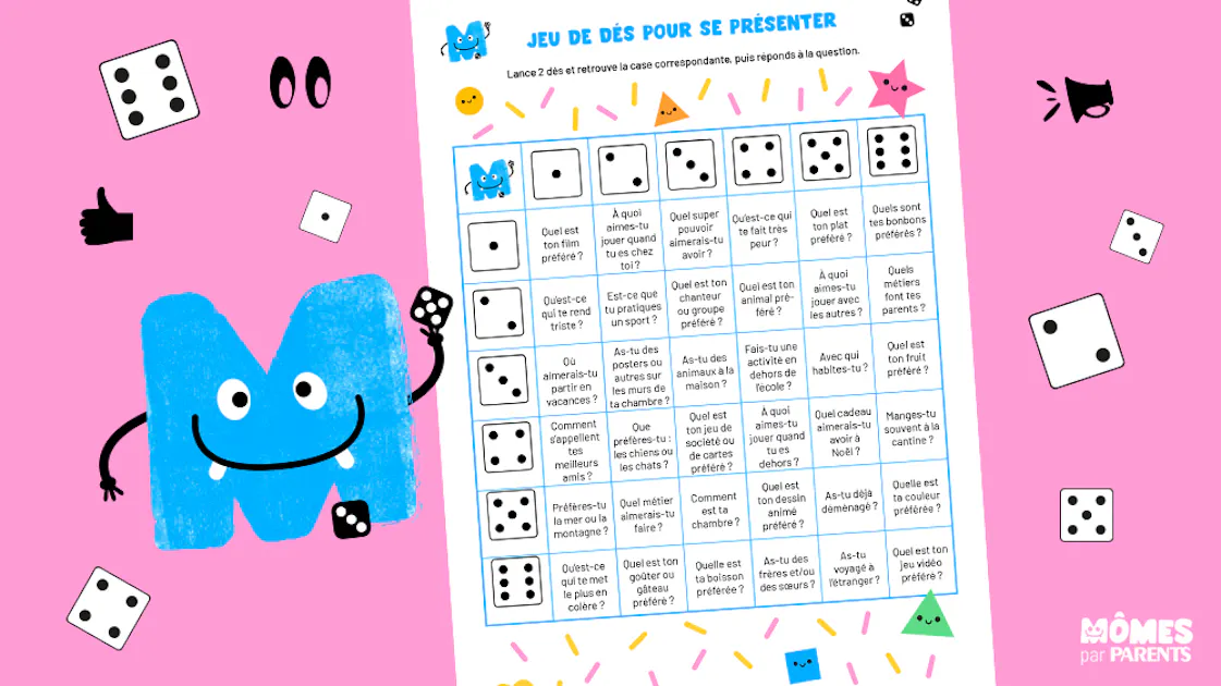 Découvrez notre jeu de dés pour se présenter et apprendre à se ...
