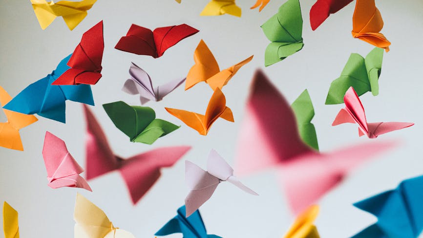 Papillon en papier 