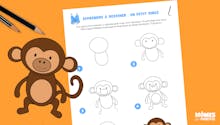 Apprendre à dessiner : un petit singe