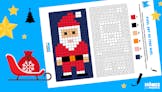 Pixel art du Père Noël