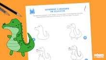 Apprendre à dessiner : un alligator